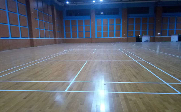 柞木體育館實木地板安裝工藝